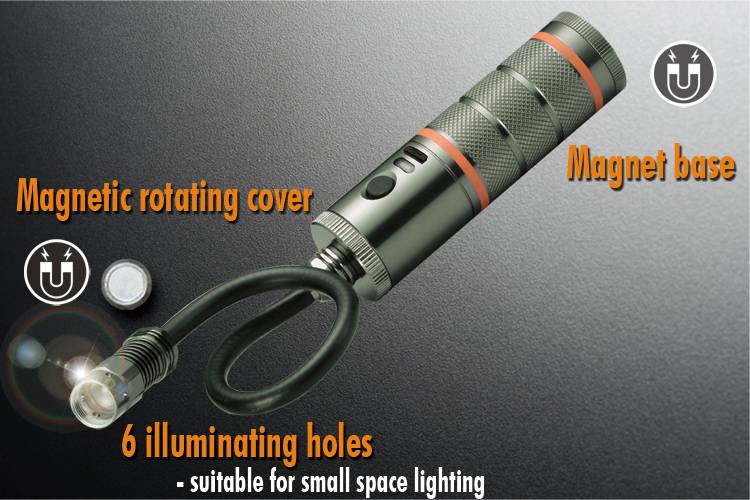 B62B Flexible Snake Torch Flashlight Work Light
