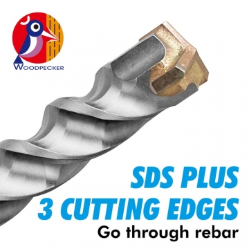 SDS plus 3 cutting edges Hammer Drill Bit
