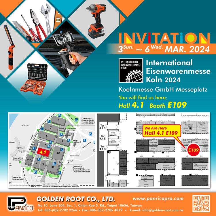 Invitation of Upcoming Hardware Show in Cologne Germany during Mar. 3 ~ 6