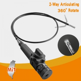 Articulating videoscope inspection camera articulation borescope